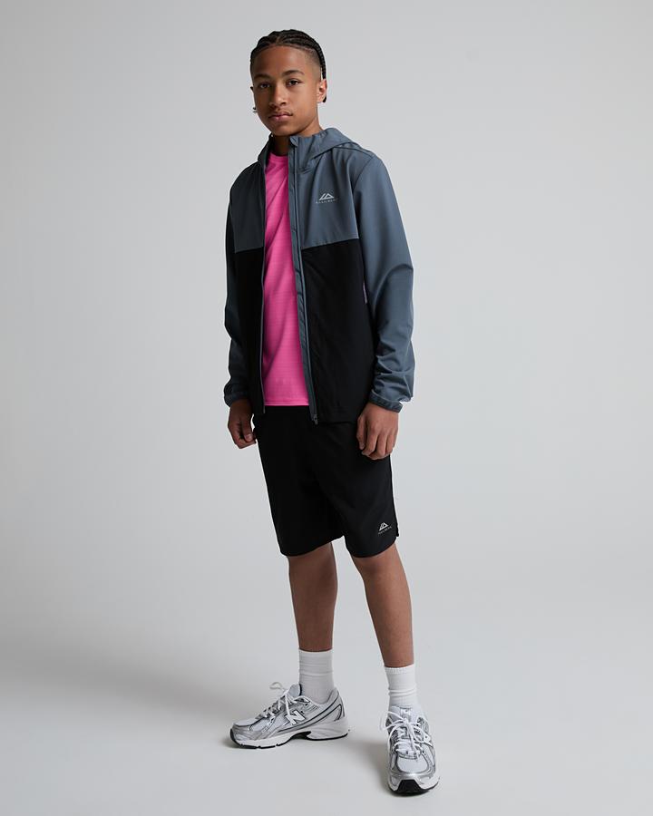 Trailberg Junior Frequency Hoodie - Black Storm Grey Cosmic Pink