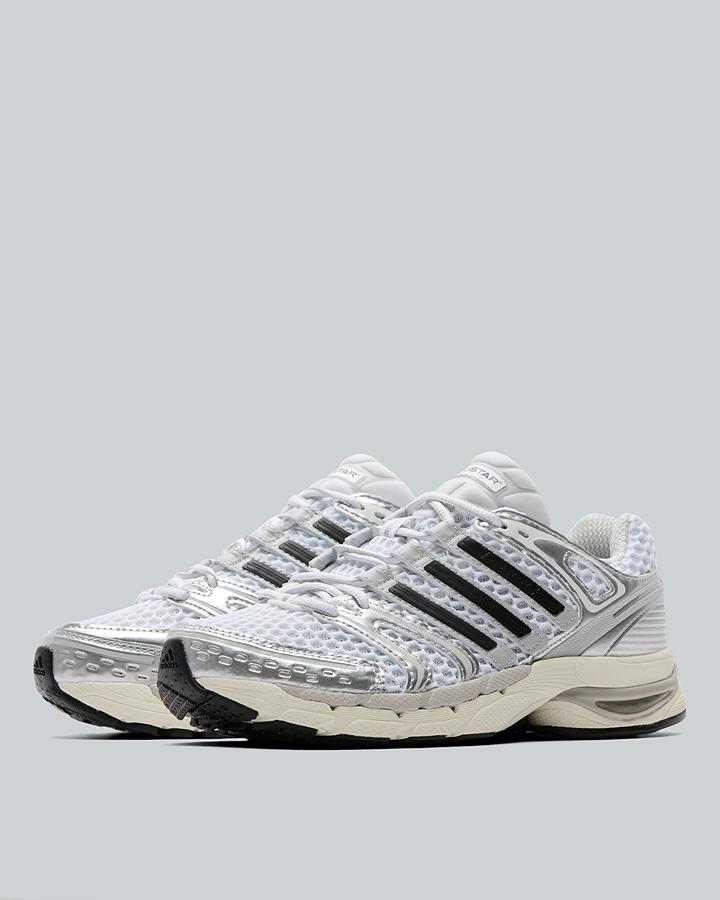 adidas Junior Adistar Control 5 Trainers - Footwear White Silver Metallic Grey One