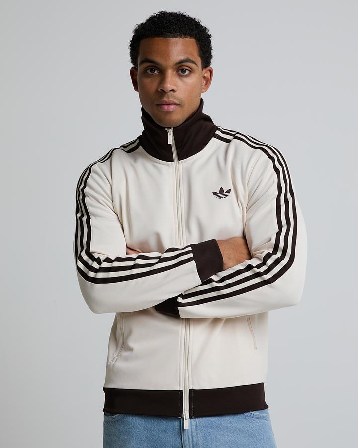 adidas Men's Adicolor Classics Track Top - Wonder White/Aurora Coffee