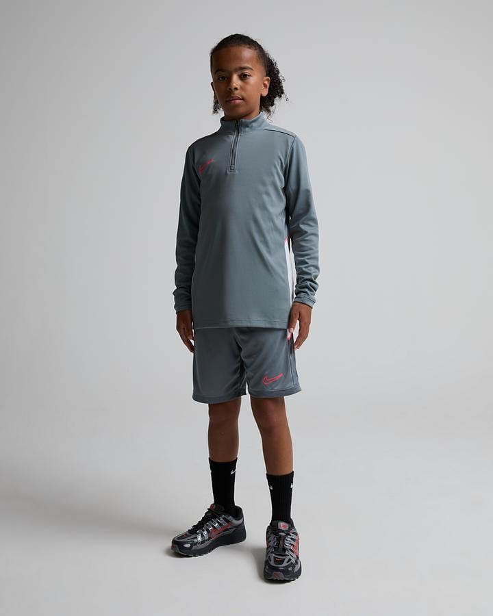 Nike Junior Academy Short - Smoke Grey White Hot Punch