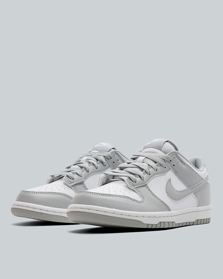 Nike Junior Dunk Low Trainers - White Light Smoke Grey White