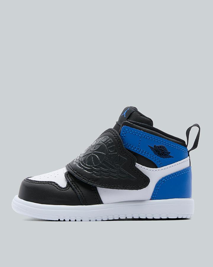 Jordan Baby Sky 1 Trainers - White Sport Blue Black