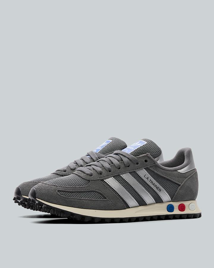 adidas Men's LA Trainer - Grey/Metallic Silver/White