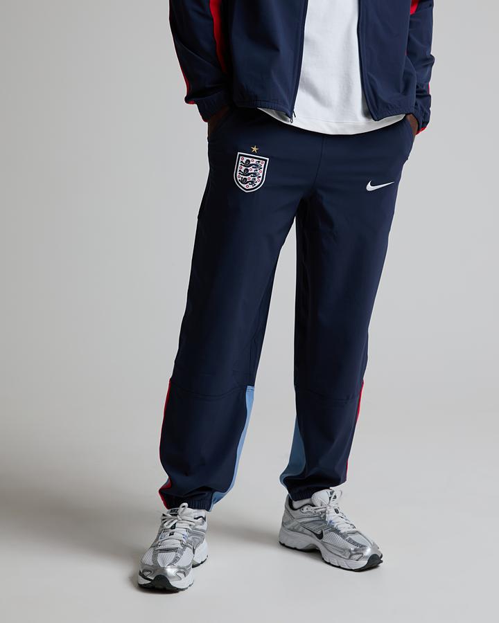 Nike Men's England Energy Dri-FIT Football Woven Pant - Obsidian/Work Blue/Speed Red/White