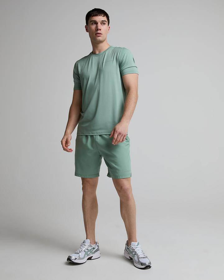 Monterrain Men's Distance T-Shirt - Bay Leaf/Misted Pearl