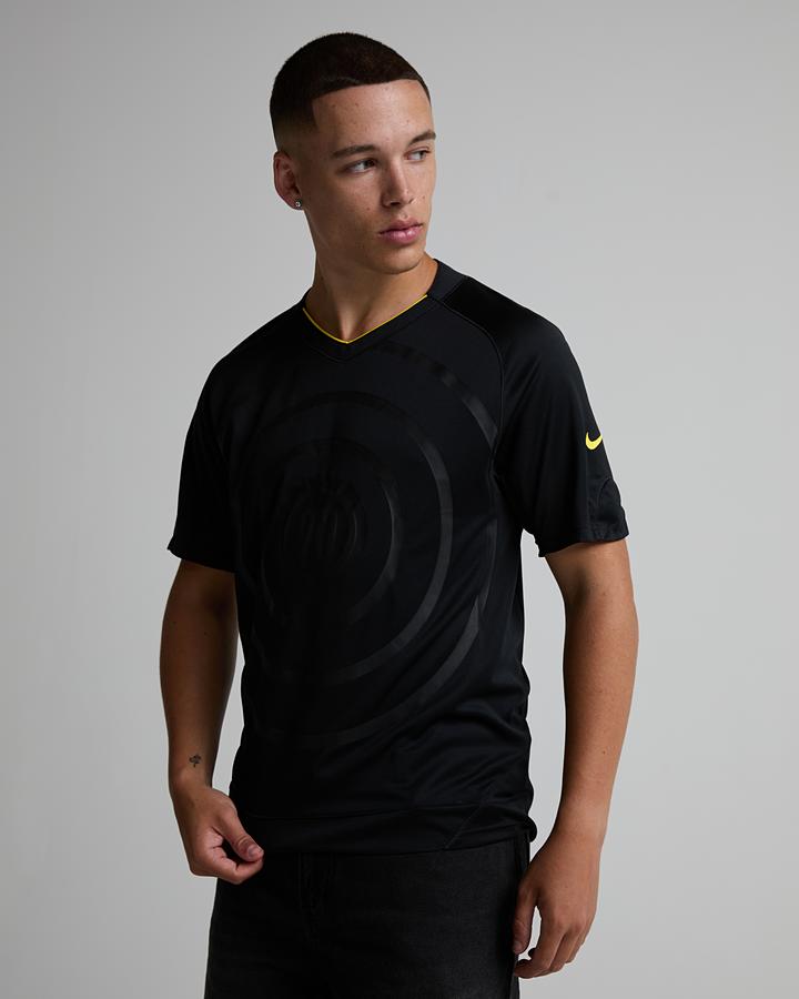 Nike Men's Mad 90 Pack 'Laser 90' Football Shirt - Black/Grey/Yellow