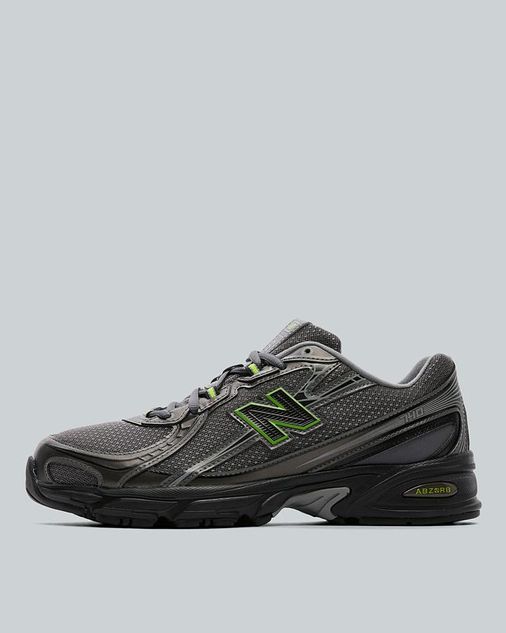 New Balance Men's 740 Trainer - Castlerock/Alkaline Green/Black