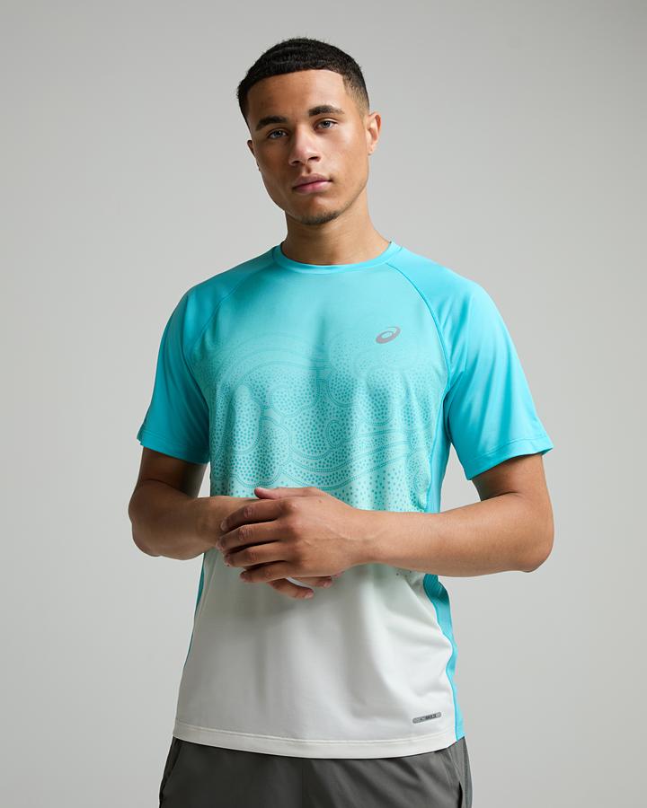 ASICS Men's Ibuki Short Sleeve T-Shirt - Energy Aqua
