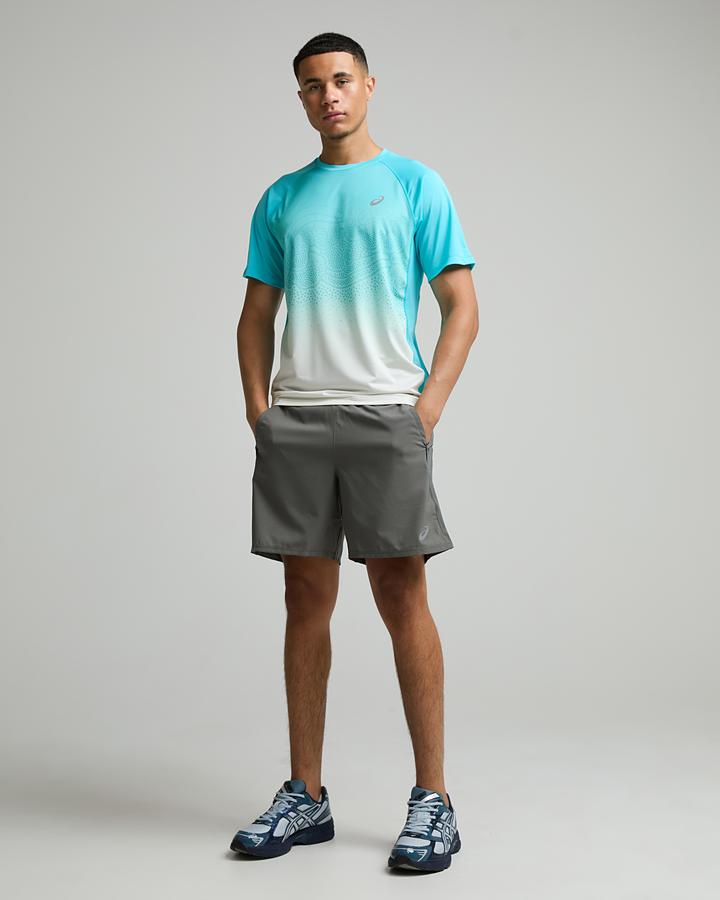 ASICS Men's Ibuki Short Sleeve T-Shirt - Energy Aqua