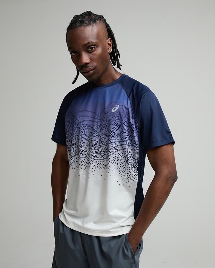 ASICS Men's Ibuki Short Sleeve T-Shirt - Midnight/Vapour