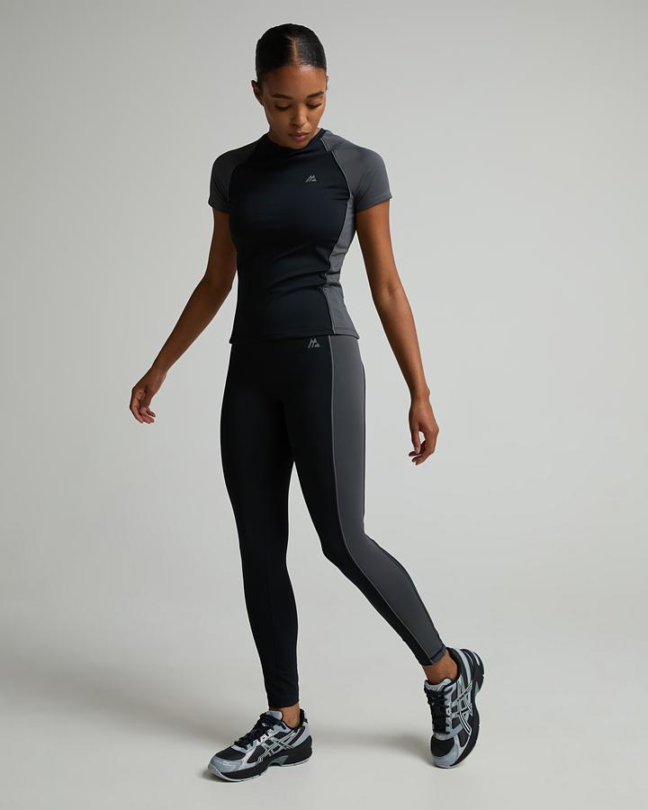 Montirex Women's Vitality Legging - Black/Asphalt/Cement Grey