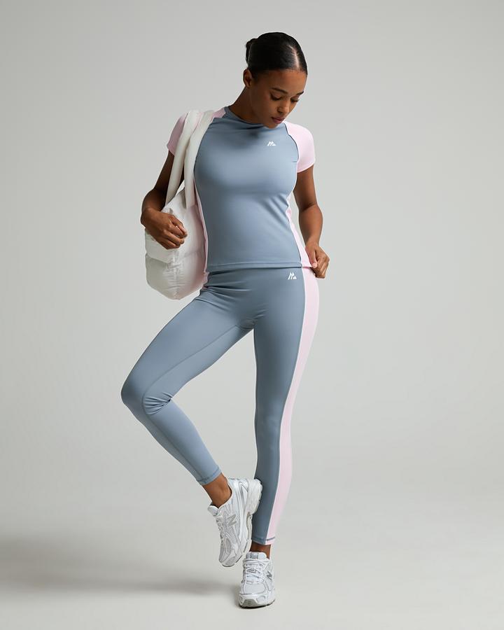 Montirex Women's Vitality Legging - Dove Grey/Light Pink/White