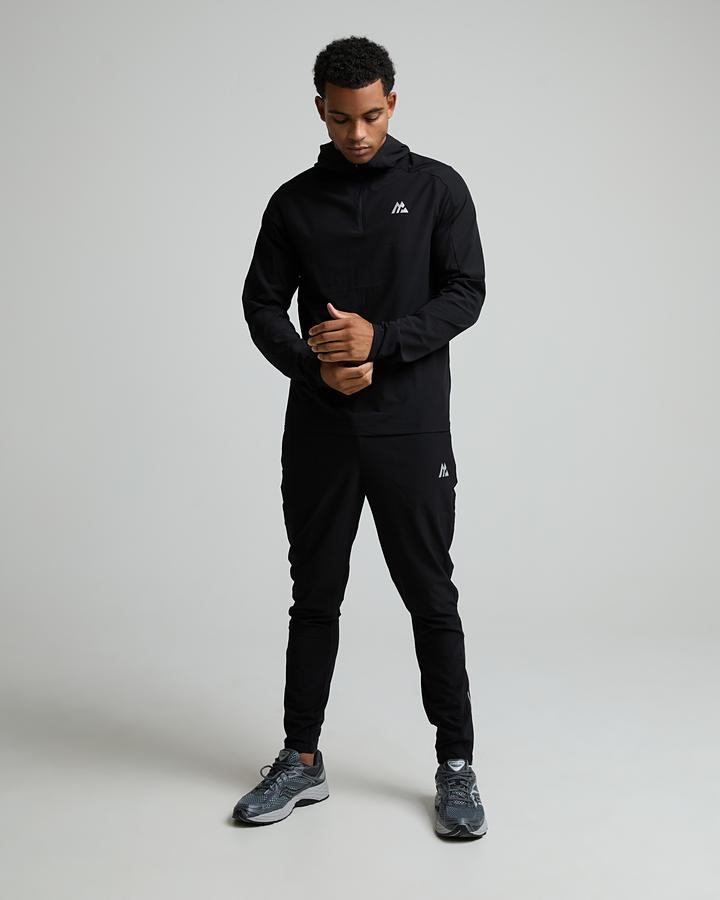 Montirex Men's Dynamic Run Quarter Zip Hoodie - Black