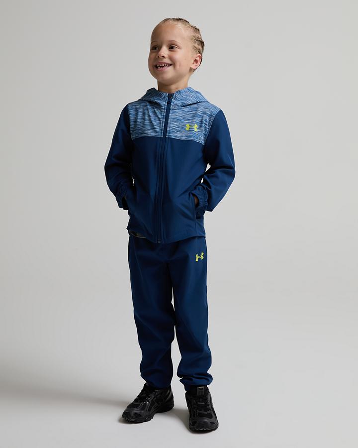 Under Armour Baby Hybrid Twist Woven 2 Piece Set - Aegean Blue Blackout Navy Green Citrine