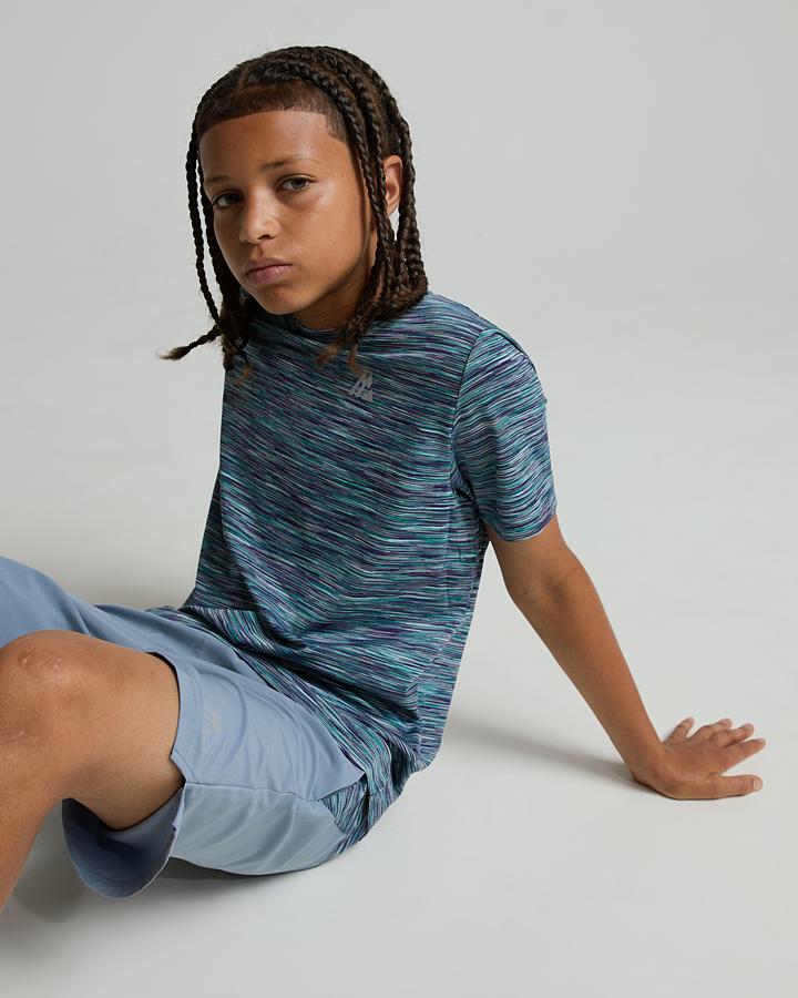 Montirex Junior Trail 2.0 T-Shirt - Cadet Grey Palazzo Green Breeze