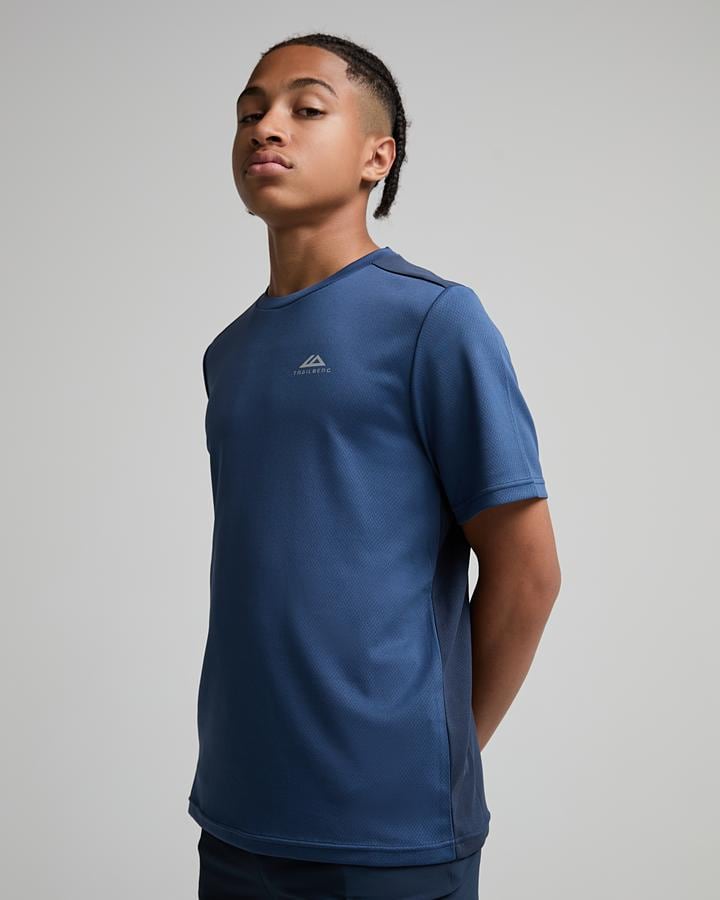 Trailberg Junior Triathlon 4.0 T-Shirt - Storm Blue Mid Blue