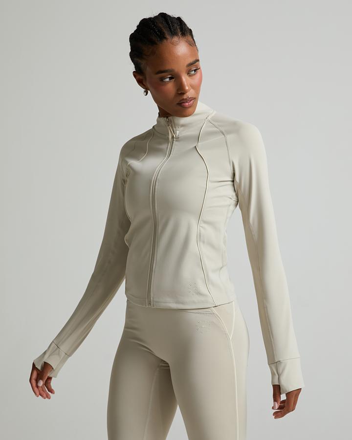 Trailberg Women's Ignite Full Zip Track Jacket - Mercury Mist/Candlelight White