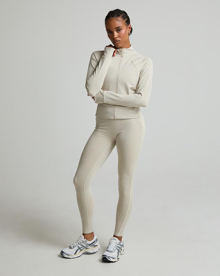Trailberg Women's Ignite Full Zip Track Jacket - Mercury Mist/Candlelight White