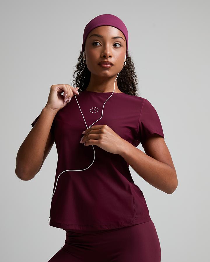 Trailberg Women's Tide T-Shirt - Deep Claret