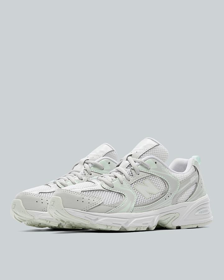 New Balance Junior 530 Trainers - Grey Matter Mint Water