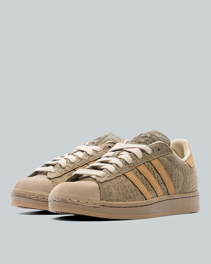adidas Men's Superstar Ii Snake Trainer - Khaki/Cardboard
