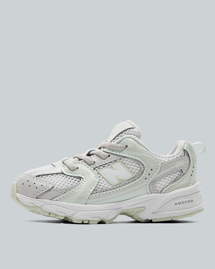 New Balance Baby 530 Trainers - Grey Matter Mint Water