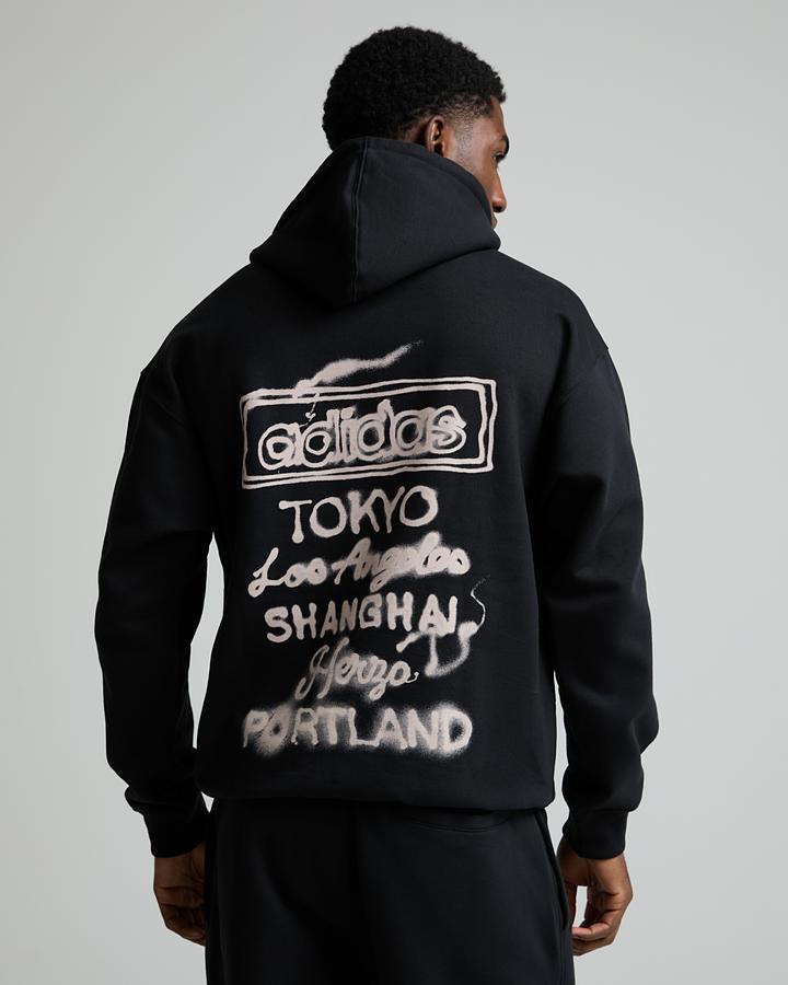 adidas Men's Powder Tongue Hoodie - Black