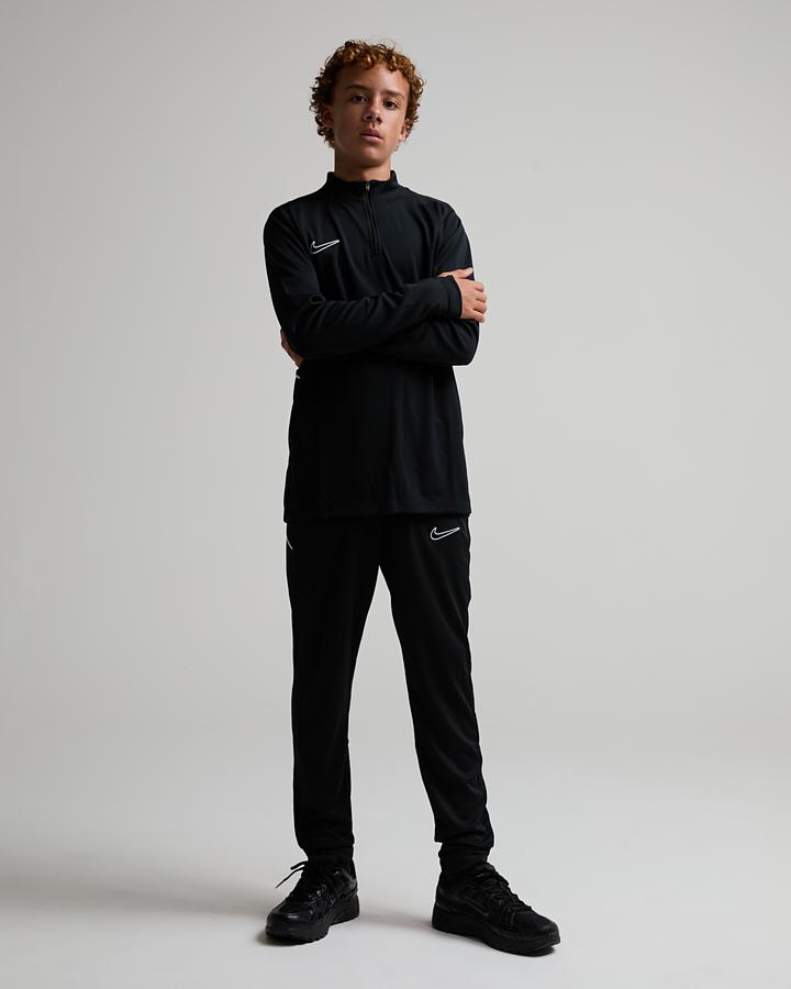 Nike Junior Academy Quarter Zip Top - Black White