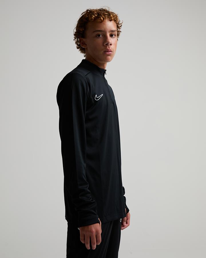 Nike Junior Academy Quarter Zip Top - Black White