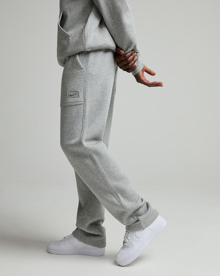 Nike Men's Street Fleece Open Hem Pant - Dark Grey Heather