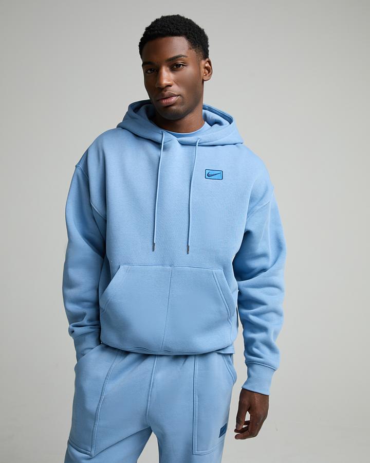 Nike Men's Street Fleece Overhead Hoodie - Work Blue