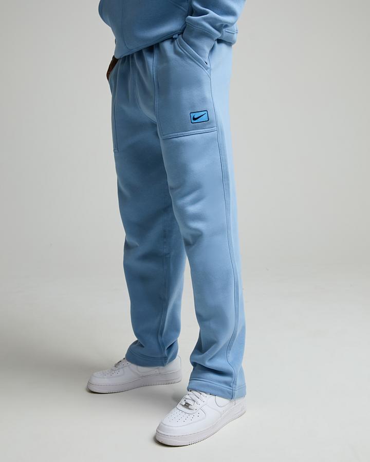 Nike Men's Street Fleece Open Hem Pant - Work Blue
