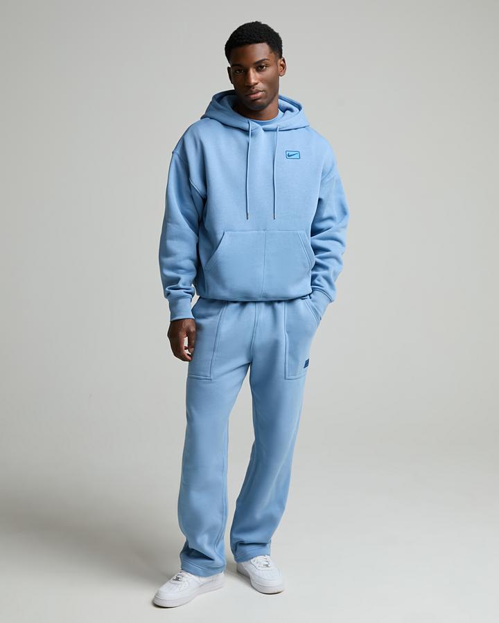 Nike Men's Street Fleece Open Hem Pant - Work Blue