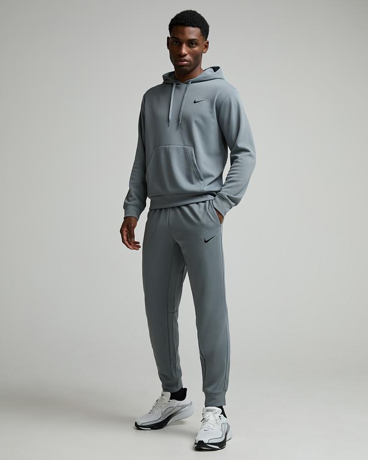 Nike Men's UV Flex Fleece Overhead Hoodie - Smoke Grey/Black