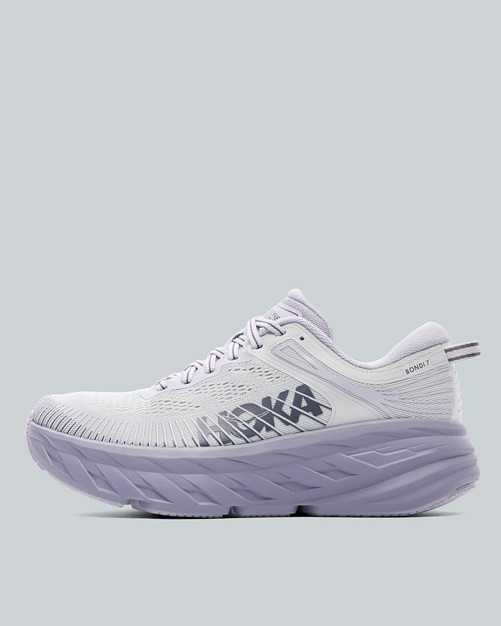 HOKA Women's Bondi 7 Trainer - Stardust/Mellow Lilac