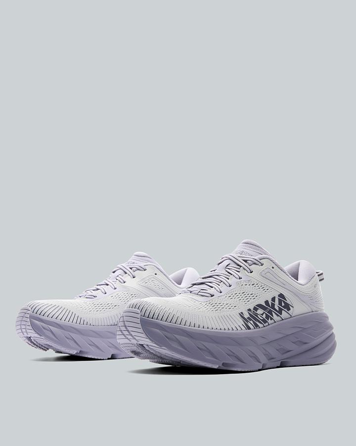 HOKA Women's Bondi 7 Trainer - Stardust/Mellow Lilac