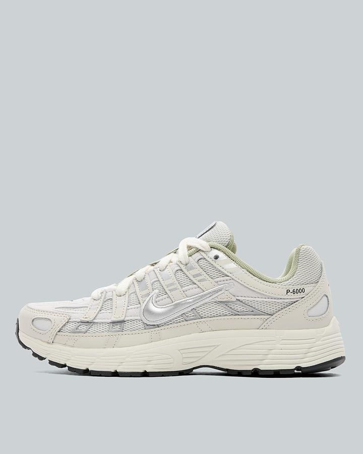 Nike Junior P-6000 Trainers - Platinum Tint Metallic Silver Sail