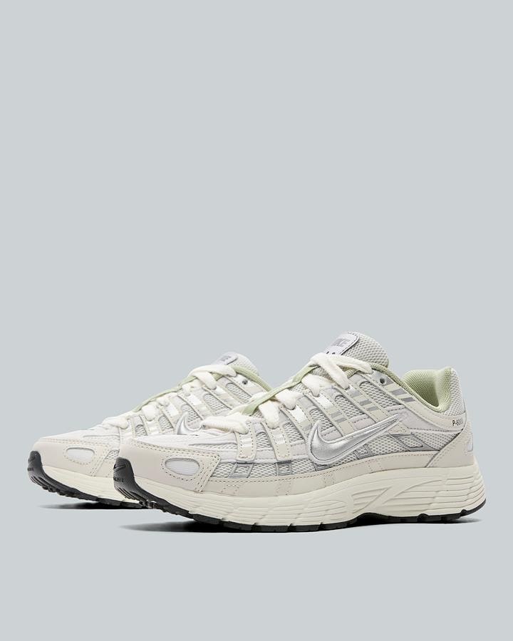 Nike Junior P-6000 Trainers - Platinum Tint Metallic Silver Sail