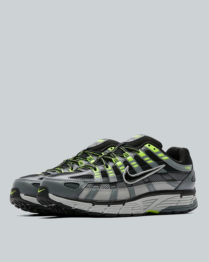 Nike P-6000 Men's Trainers - Smoke Grey/Black/Volt
