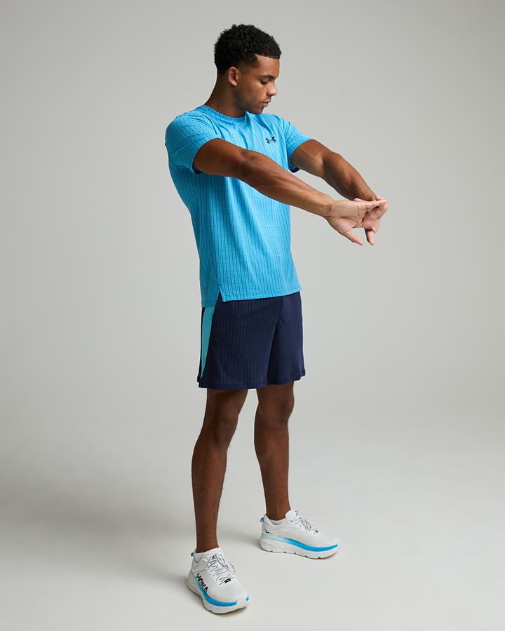 Under Armour Men's Tech Vent Jacquard T-Shirt - Fresco Blue/Ultimate Black