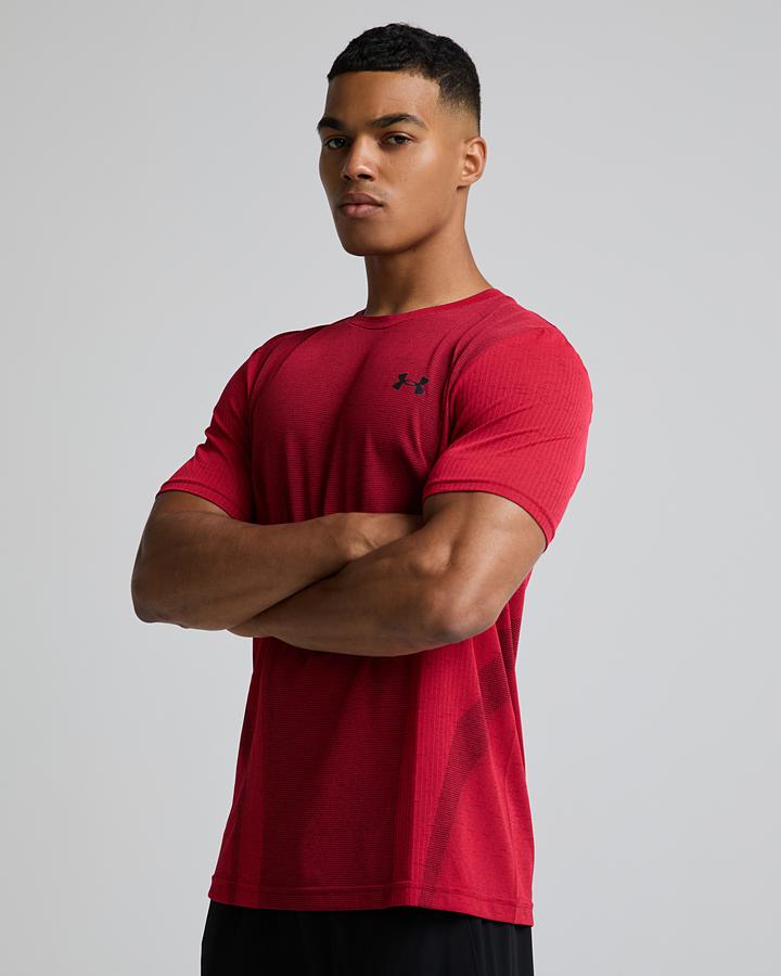 Under Armour Men's UA Vanish Seamless T-Shirt - Racer Red/Ultimate Black