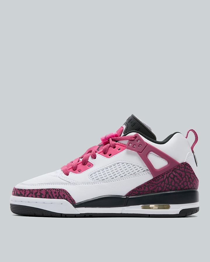 Jordan Junior Spizike Low Trainers - White Off Noir Sweet Beet Desert Pink