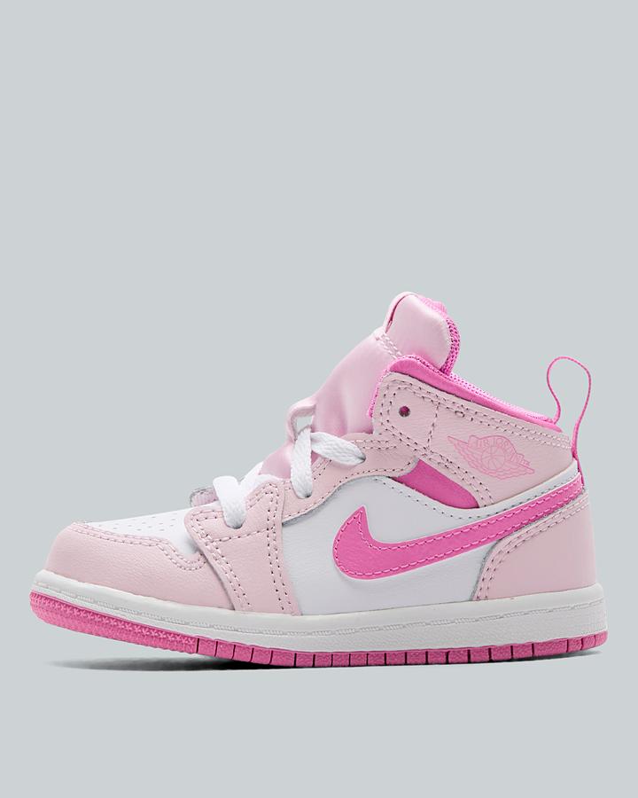 Jordan Baby Air Jordan 1 Mid Trainers - Pink Foam China Rose White