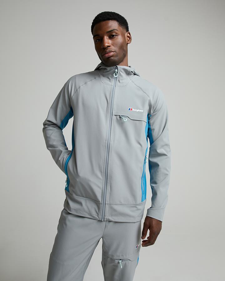 Berghaus Men's Wavertree Hooded Jacket - Garbo Grey/Genetic Blue