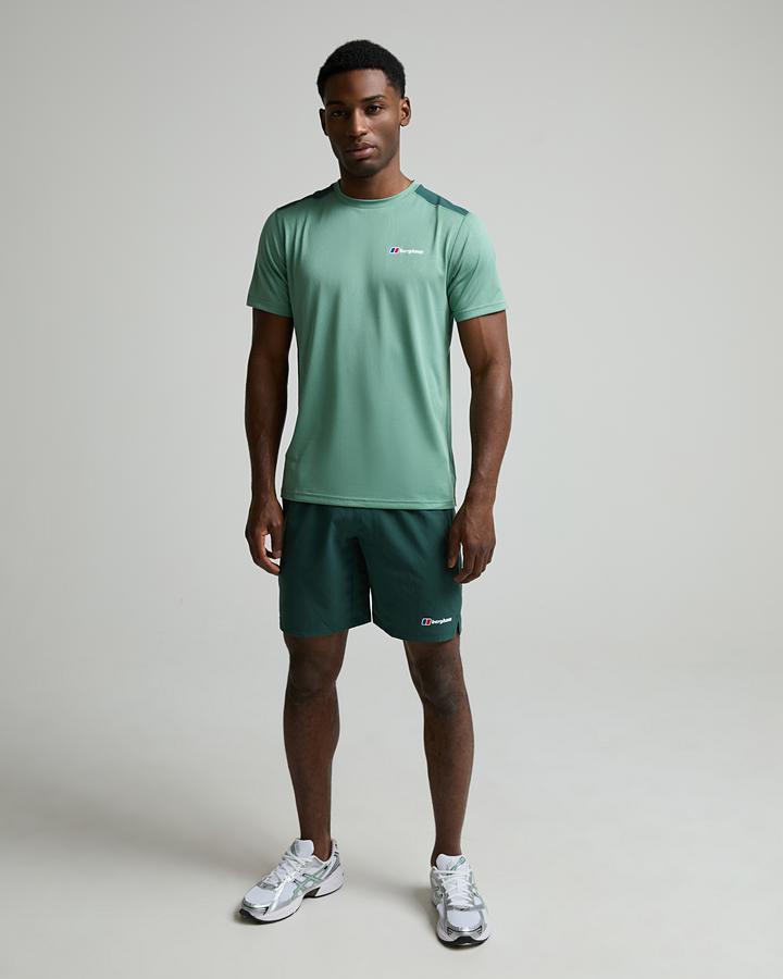 Berghaus Men's Gladefell Print Tech T-Shirt - Light Terrain/Peak