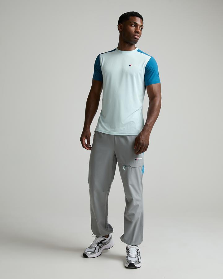 Berghaus Men's AltTech T-Shirt - Polar/Blue Abyss