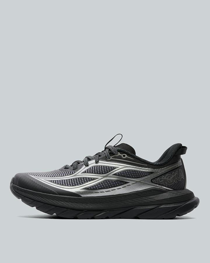 HOKA Men's Mach Remastered Trainer - Black/Steel Silver/Black