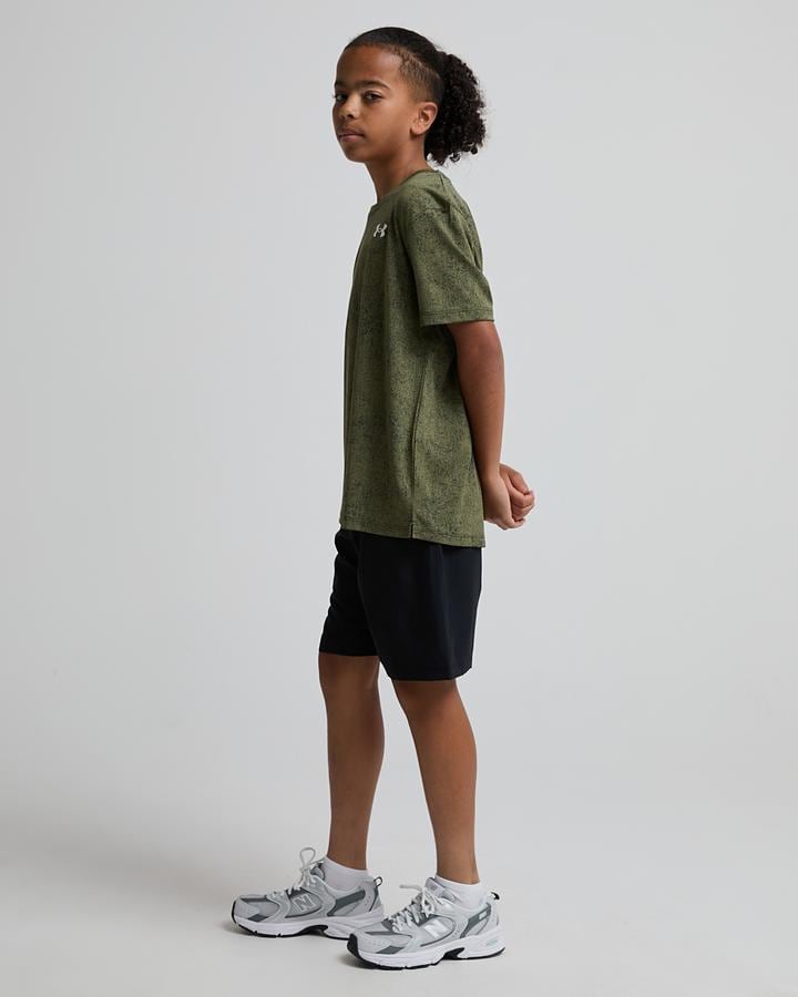 Under Armour Junior Tech Pixelate T-Shirt - Marine Od Green White