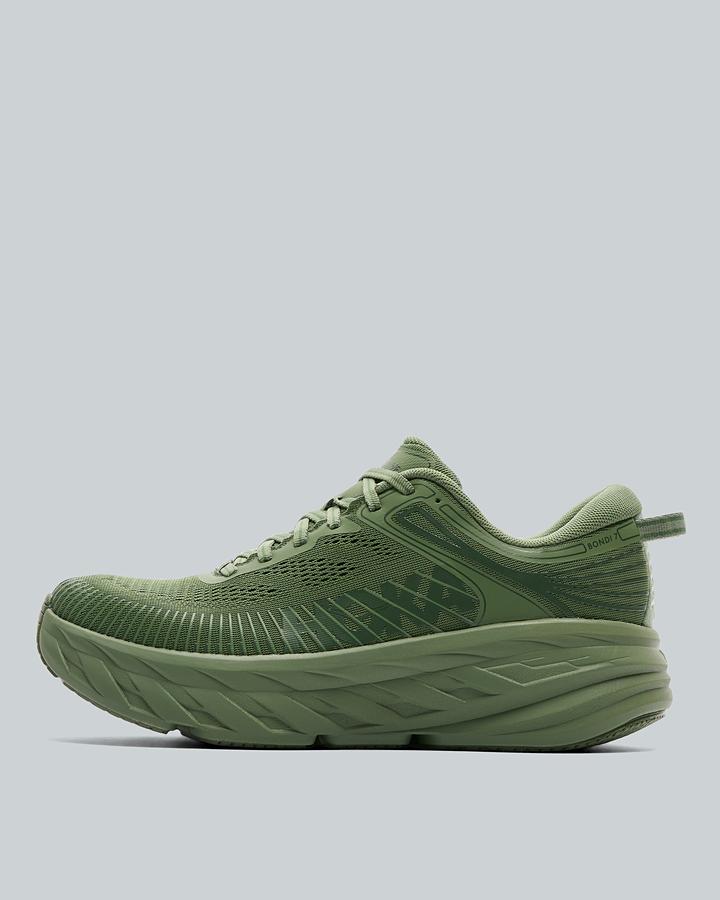 HOKA Men's Bondi 7 Trainer - Nettle Green