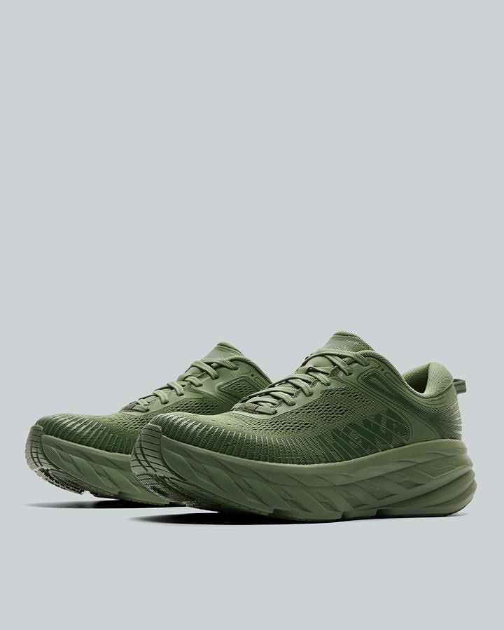 HOKA Men's Bondi 7 Trainer - Nettle Green
